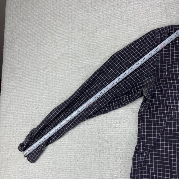 Outdoor Research Shirt Mens M Purple Check Ironhorse Long Sleeve Hemp READ** - Picture 16 of 16